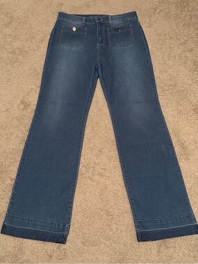 NWT Michael Kors Selma Bootcut Jeans Dark Wash Size 8